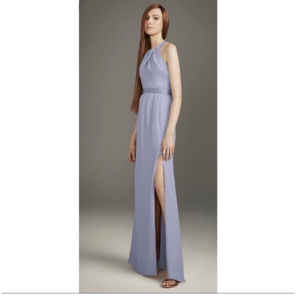 NWT Vera Wang White Halter Dress Gown - Picture 1 of 14